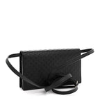 Microguccissima Crossbody Wallet Black