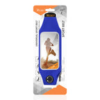 Reiko Running Sport Belt For Iphone 7/ 6/ 6S Or 5 Inches Device With Two Pockets And Led In Blue (5X5 Inches)