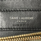 Calfskin Y Quilted Monogram Small Loulou Chain Satchel Light Sage