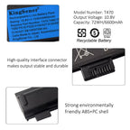 Kingsener 10.8V 6600mAh Laptop Battery Compatible with Lenovo ThinkPad T470, T480, T570, T580, P51S, P52S - Models 01AV427, 01AV428, 01AV423, SB10K97580, 61++