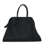 Matte Grained Calfskin Soft Margaux 15 Black