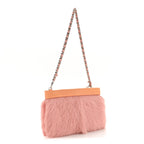 Rabbit Fur N°5 Pochette Pink Orange