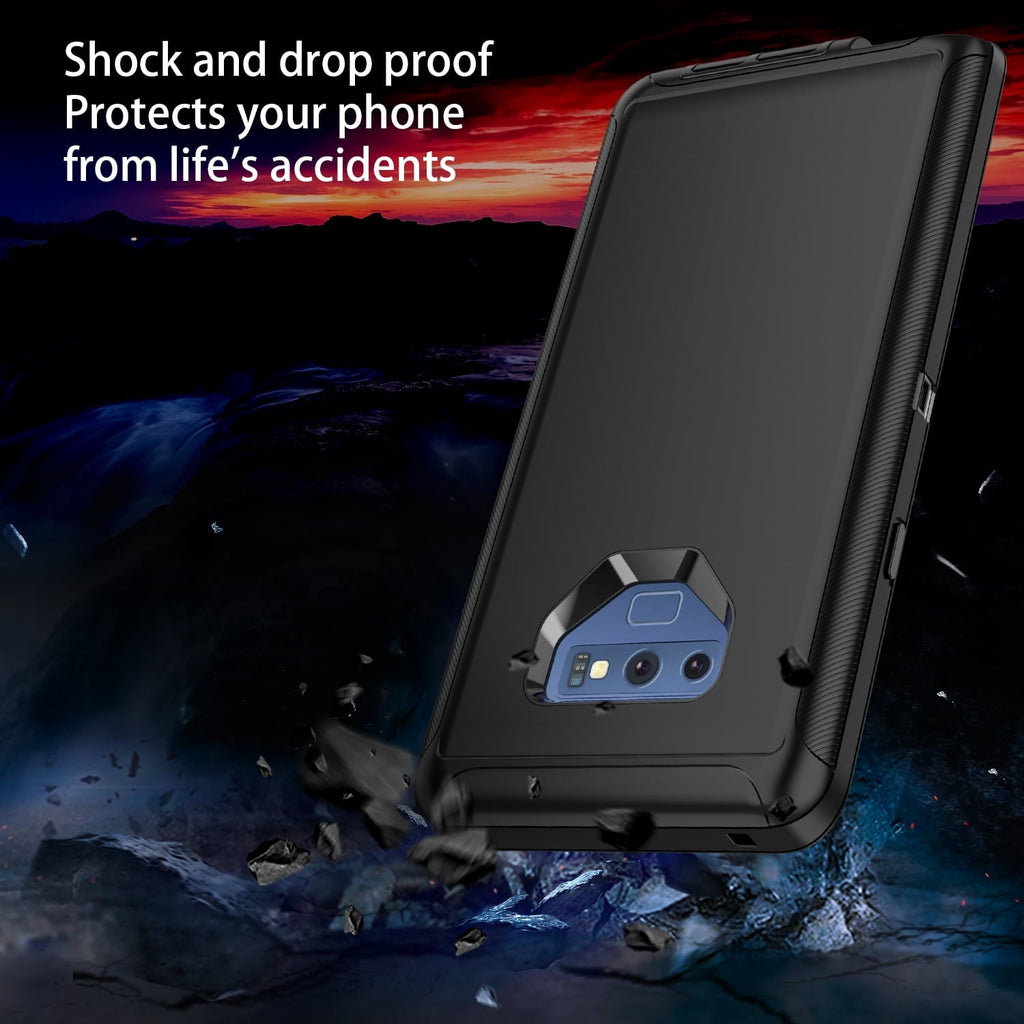 Entronix Bundle Compatible with Galaxy Note 9 - Heavy Duty Case & 1 Clear Screen Protector