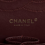 Lambskin Quilted Jumbo Double Flap Black