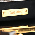 Metallic Matelasse Lux Mini Crossbody Tote Cromo