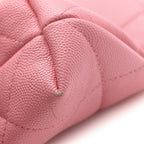 Caviar Quilted A Real Catch Clutch Pink