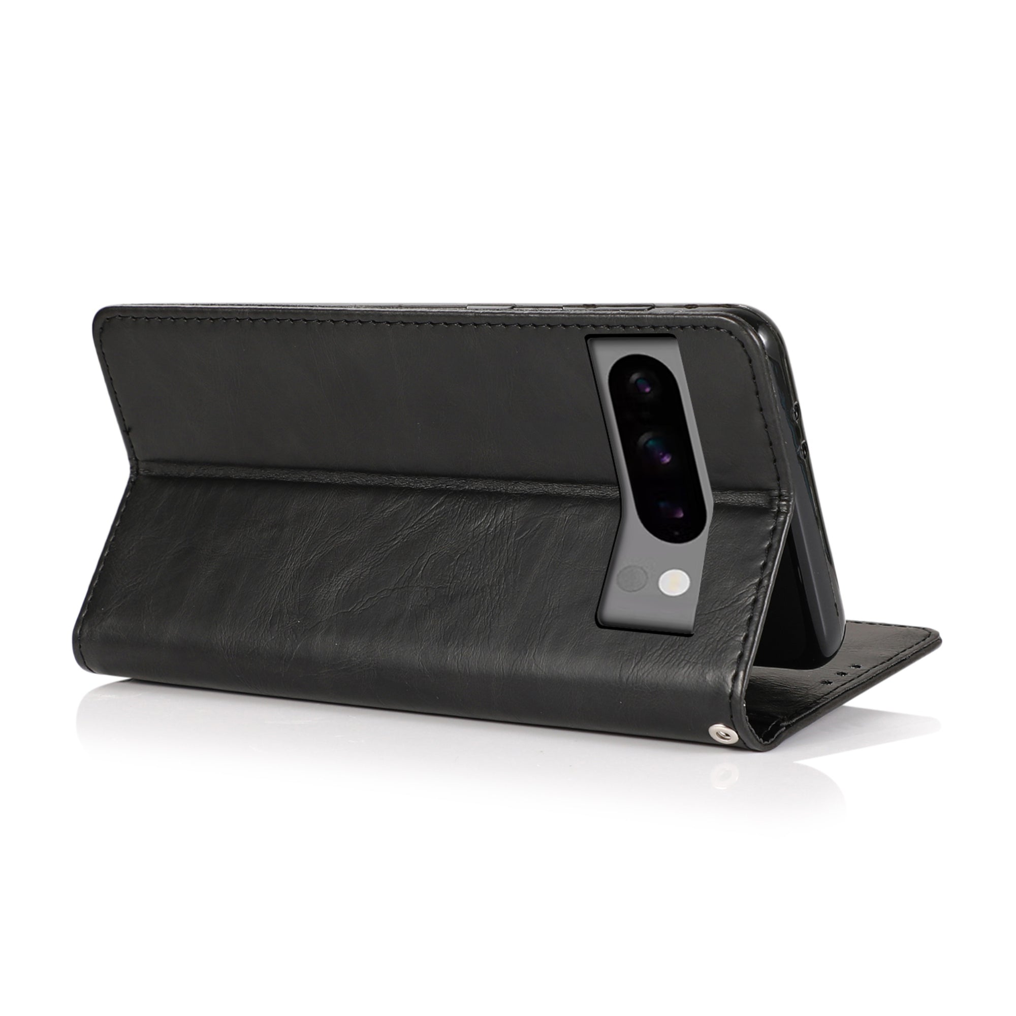 SAHARA - Indy Series Genuine Leather Folio Wallet Case - Google Pixel 8 Pro