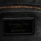 Crinkled Patent Cannage Small Lucky Badges My Lady Dior Black