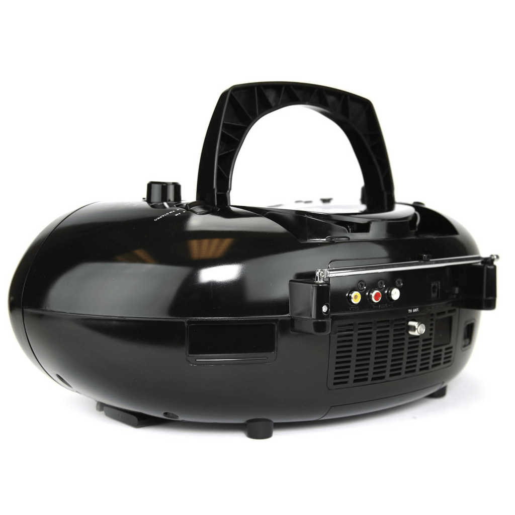 7" Bluetooth DVD Boombox with AMFM Radio & Stereo Speakers