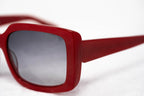 Eley Kishimoto Sunglasses Oversized Rectangular Red and Grey