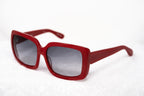 Eley Kishimoto Sunglasses Oversized Rectangular Red and Grey