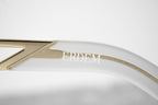 Erdem Sunglasses Cat Eye Transparent White and Grey