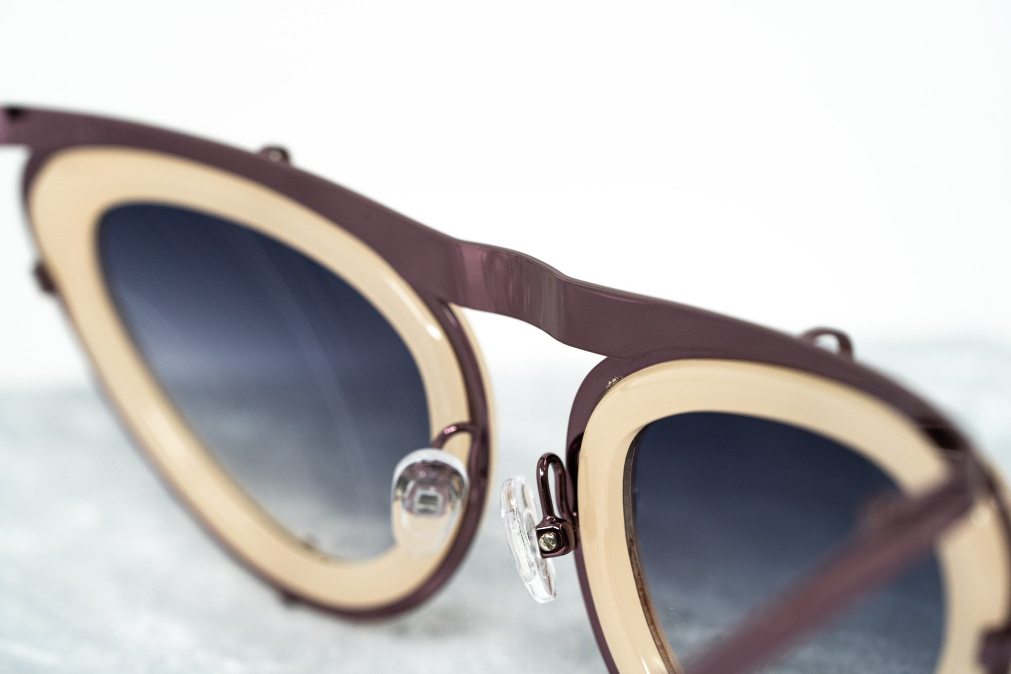 Erdem Ladies Sunglasses Cat Eye Beige and Grey