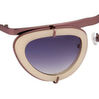 Erdem Ladies Sunglasses Cat Eye Beige and Grey