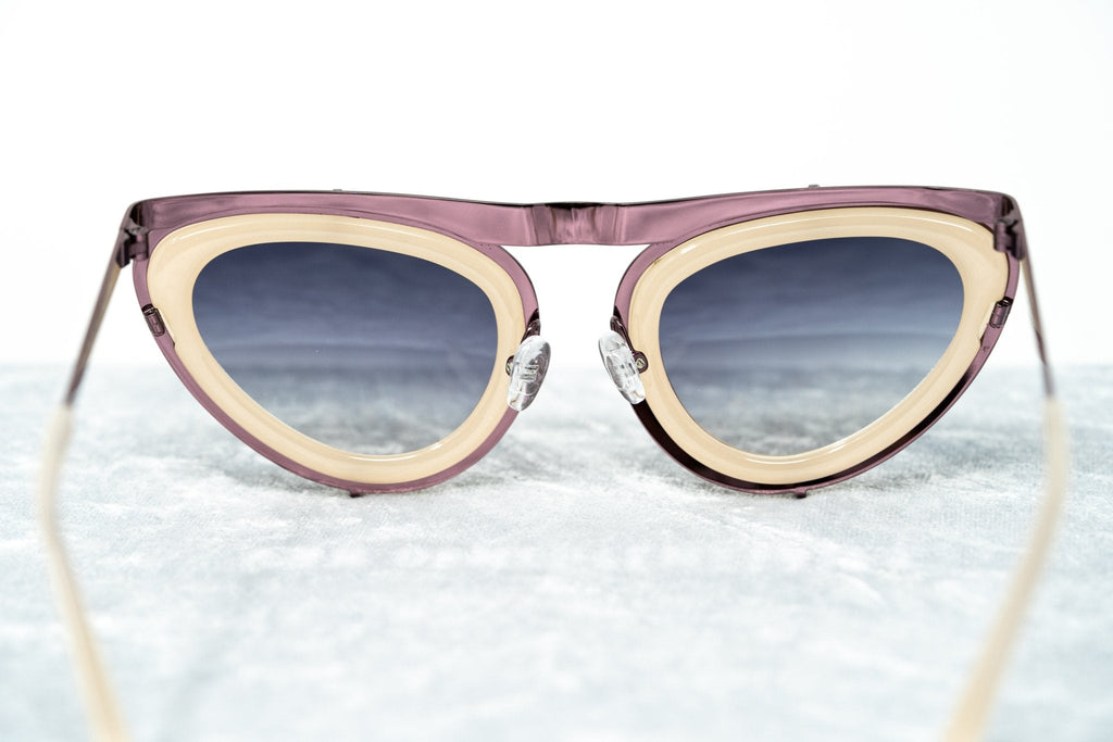Erdem Ladies Sunglasses Cat Eye Beige and Grey