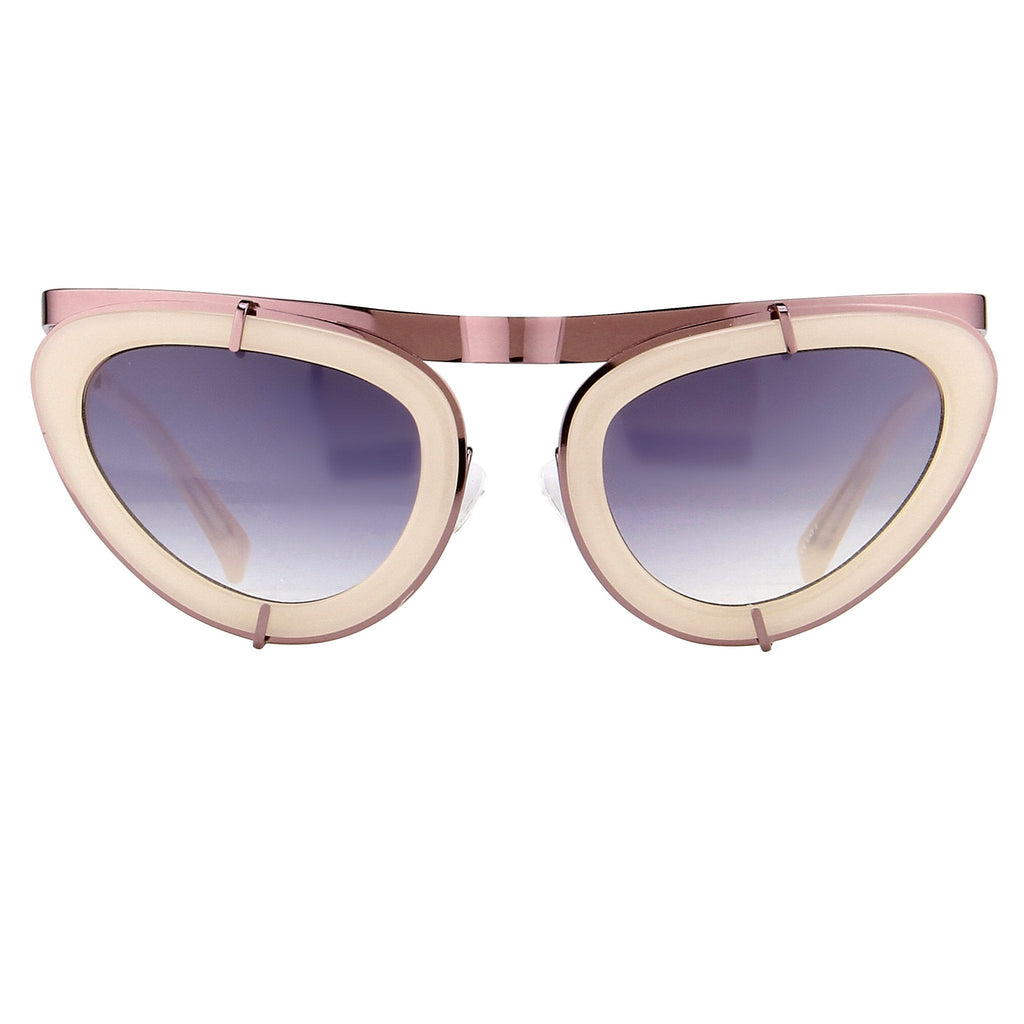 Erdem Ladies Sunglasses Cat Eye Beige and Grey