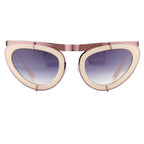 Erdem Ladies Sunglasses Cat Eye Beige and Grey