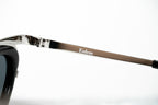 Erdem Sunglasses Cat Eye Black Shiny Silver and Grey
