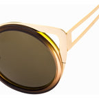Erdem Ladies Sunglasses Cat Eye Light Gold and Brown