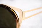 Erdem Ladies Sunglasses Cat Eye Light Gold and Brown