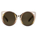 Erdem Ladies Sunglasses Cat Eye Light Gold and Brown