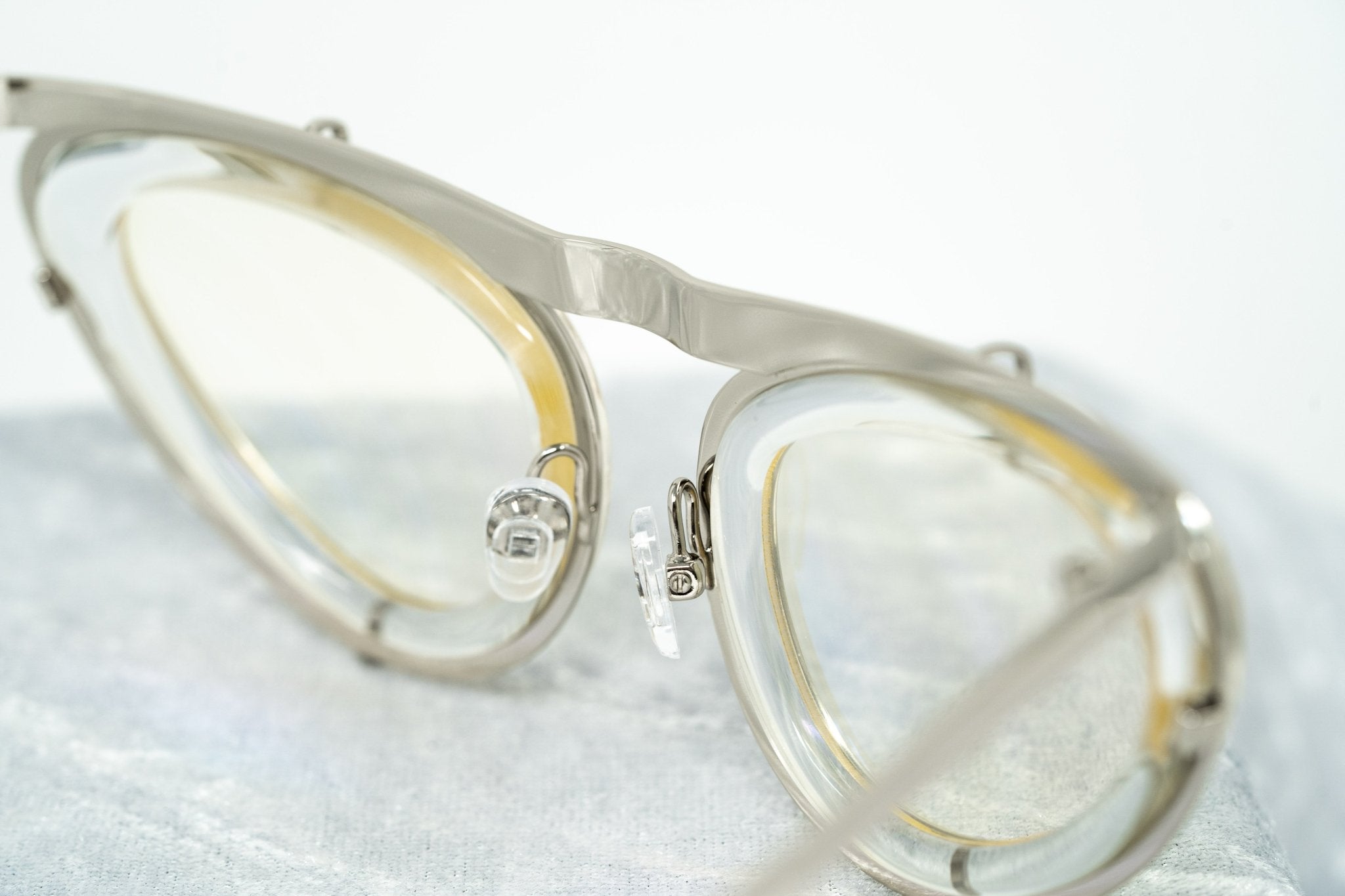 Erdem Sunglasses Cat Eye Clear and Silver