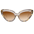 Erdem Ladies Sunglasses Cat Eye Tortoiseshell and Brown