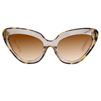 Erdem Ladies Sunglasses Cat Eye Tortoiseshell and Brown