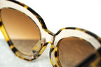 Erdem Ladies Sunglasses Cat Eye Tortoiseshell and Brown