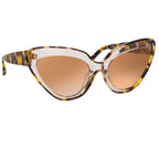 Erdem Ladies Sunglasses Cat Eye Tortoiseshell and Brown