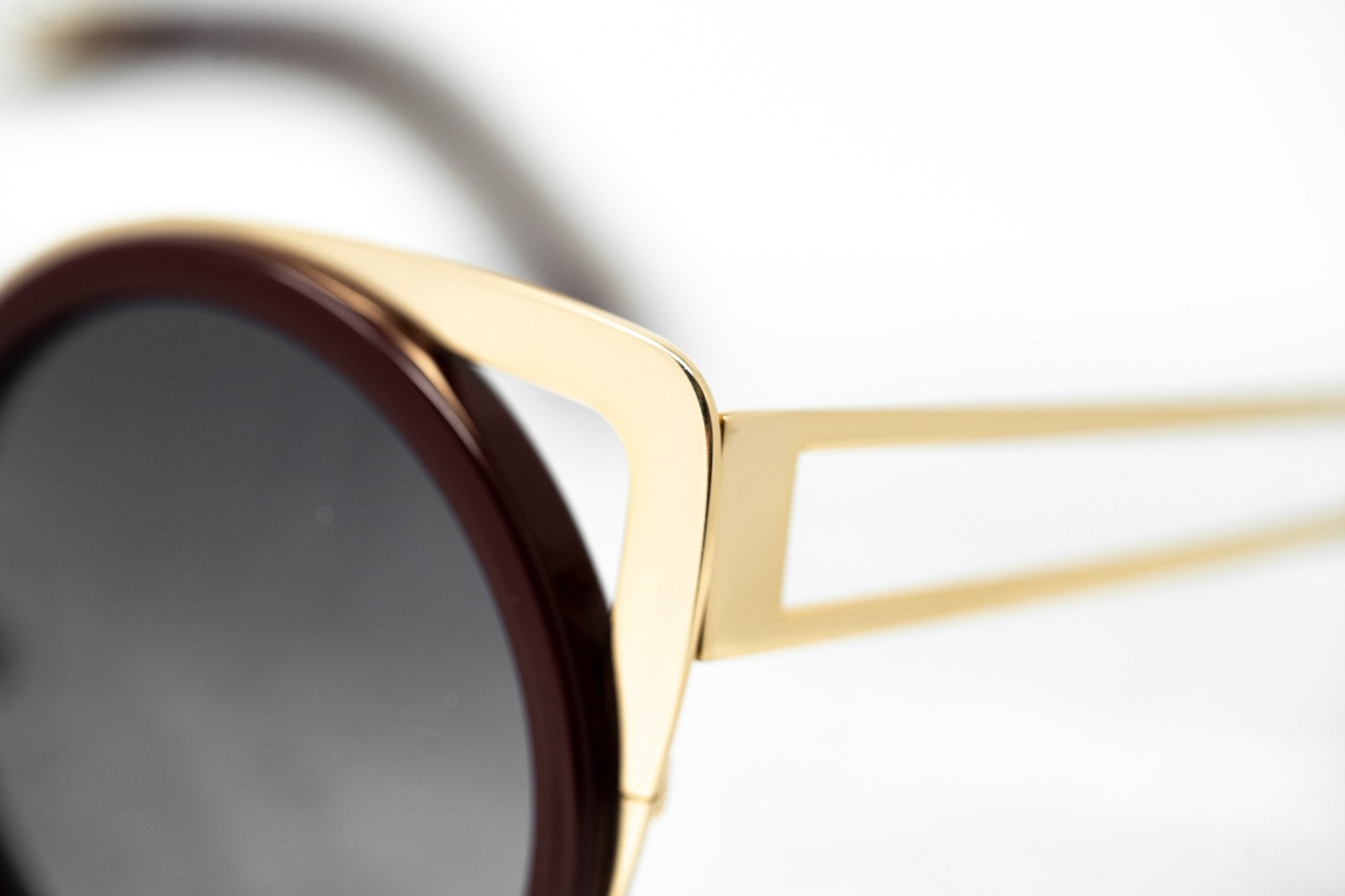 Erdem Ladies Sunglasses Cat Eye Maroon and Grey