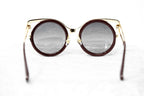 Erdem Ladies Sunglasses Cat Eye Maroon and Grey