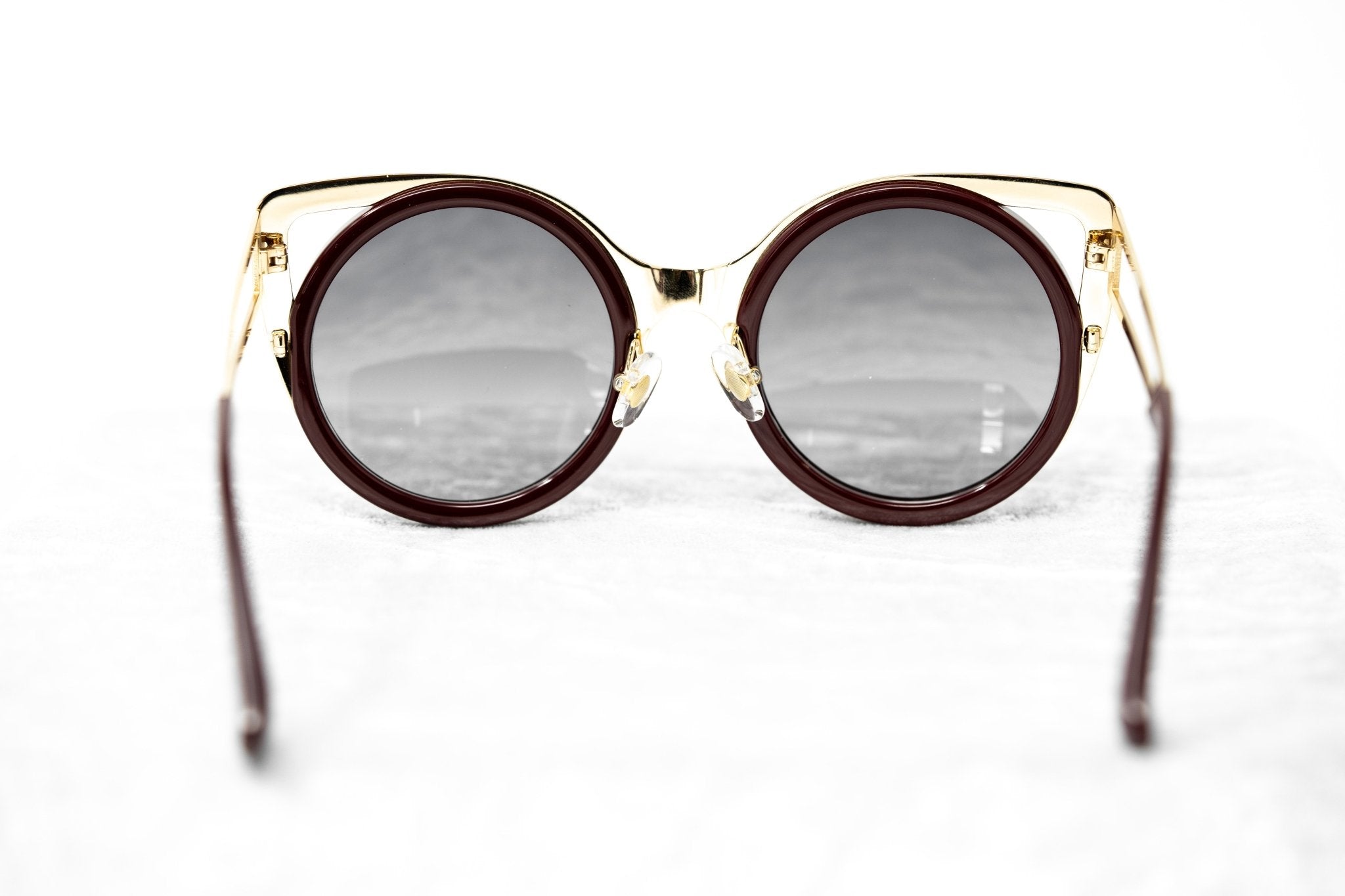 Erdem Ladies Sunglasses Cat Eye Maroon and Grey