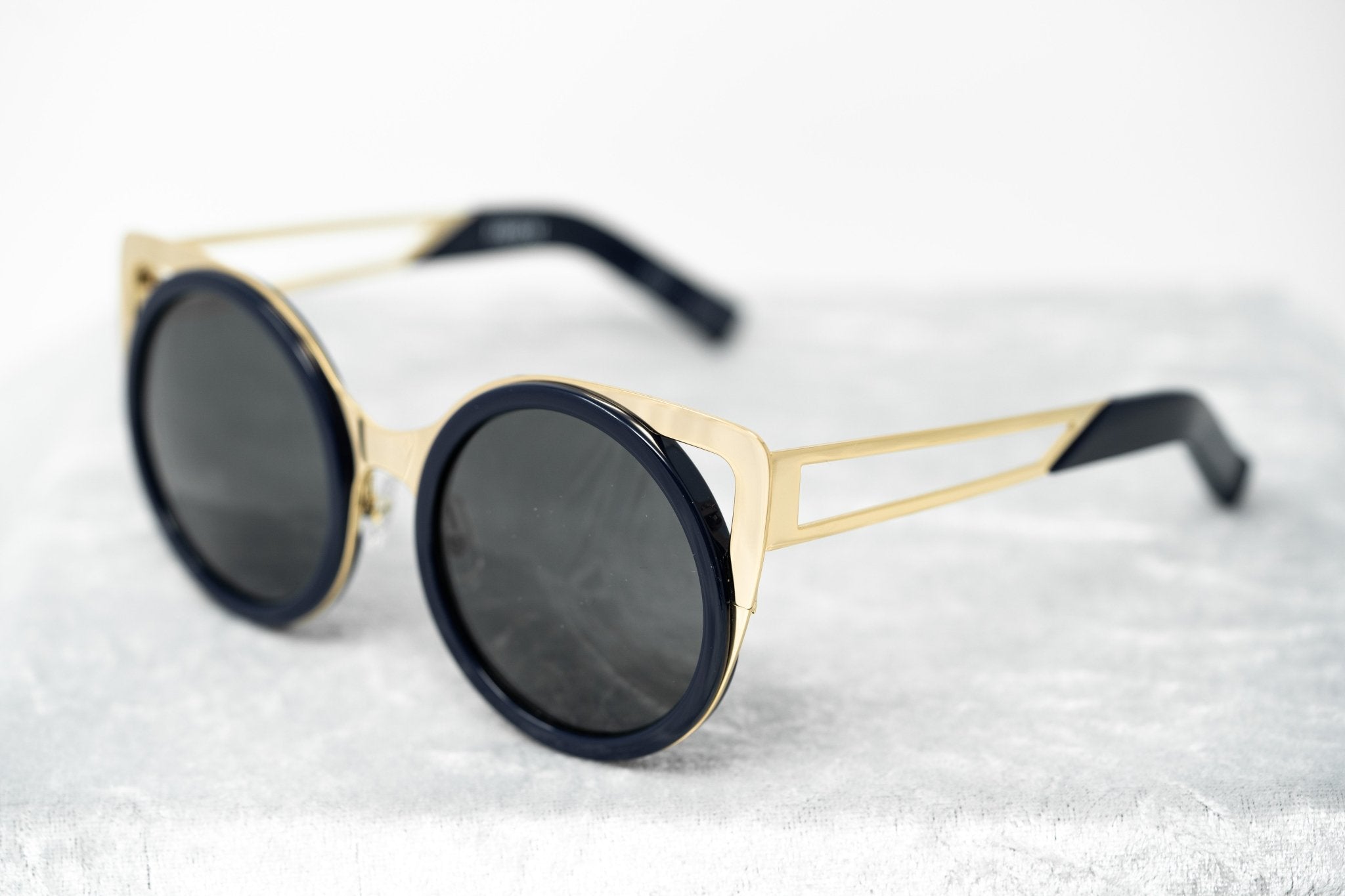 Erdem Ladies Sunglasses Cat Eye Navy and Grey