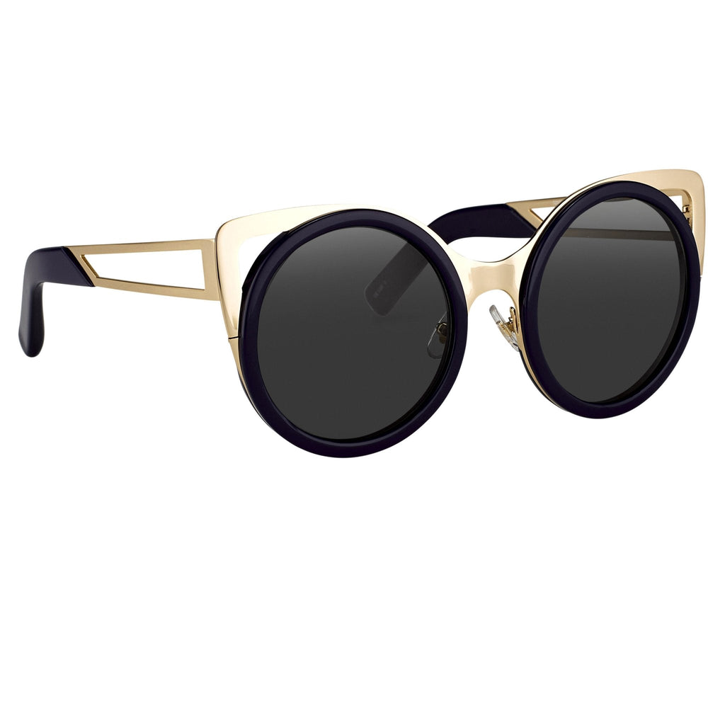 Erdem Ladies Sunglasses Cat Eye Navy and Grey