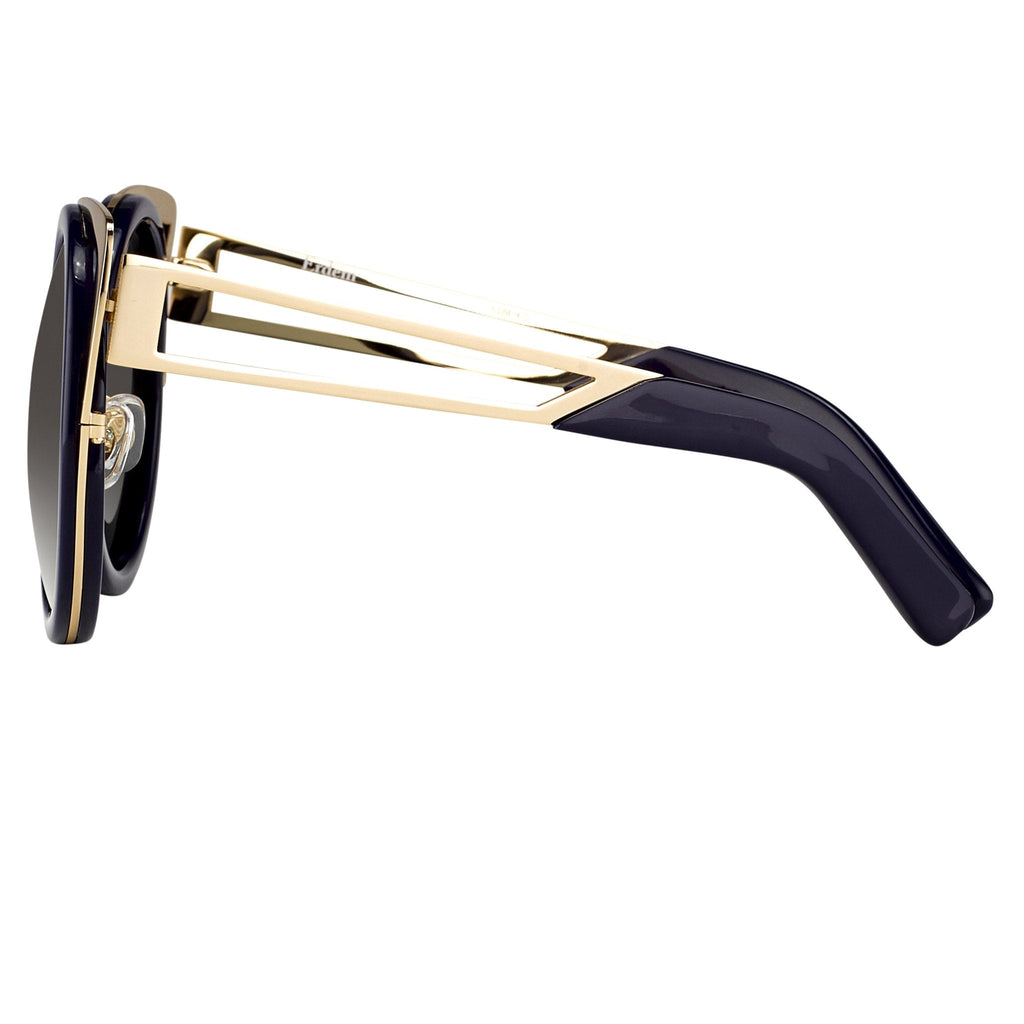 Erdem Ladies Sunglasses Cat Eye Navy and Grey