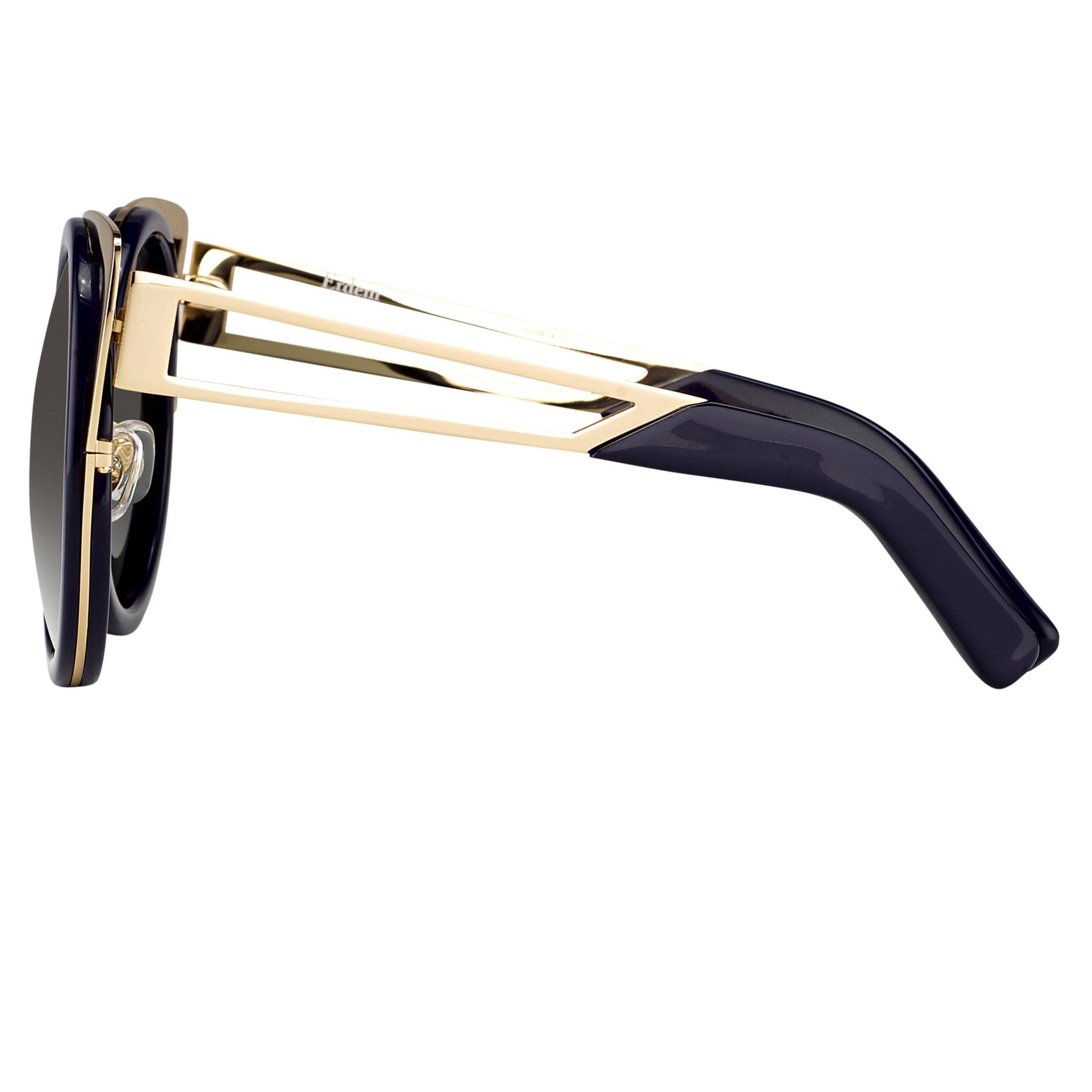 Erdem Ladies Sunglasses Cat Eye Navy and Grey