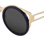 Erdem Ladies Sunglasses Cat Eye Navy and Grey