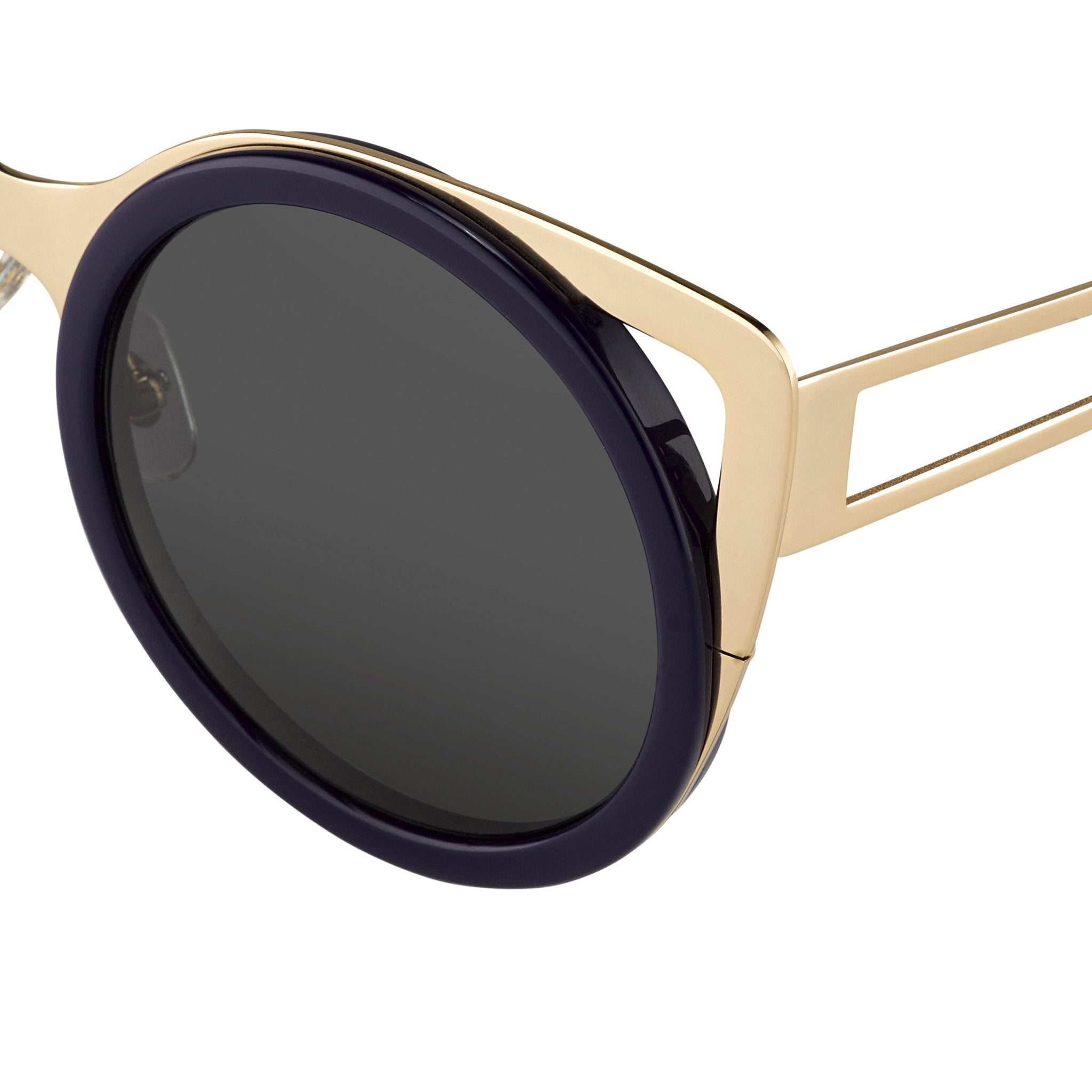 Erdem Ladies Sunglasses Cat Eye Navy and Grey
