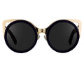 Erdem Ladies Sunglasses Cat Eye Navy and Grey