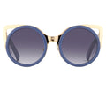 Erdem Sunglasses Cat Eye Slate Blue and Grey