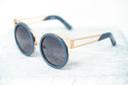 Erdem Sunglasses Cat Eye Slate Blue and Grey