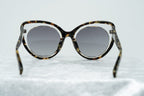 Erdem Ladies Sunglasses Cat Eye Clear Tortoise Shell and Grey