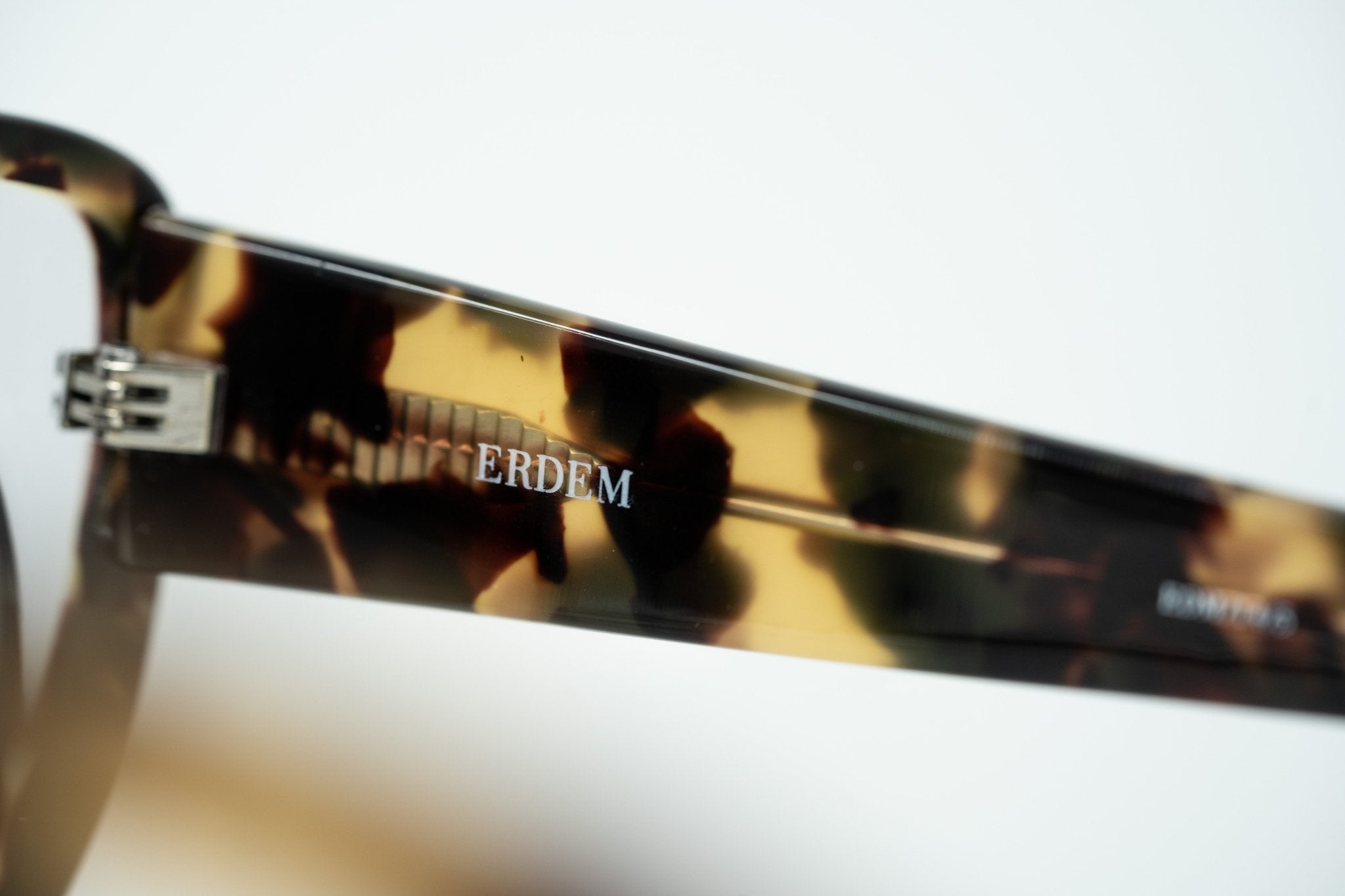 Erdem Ladies Sunglasses Cat Eye Clear Tortoise Shell and Grey