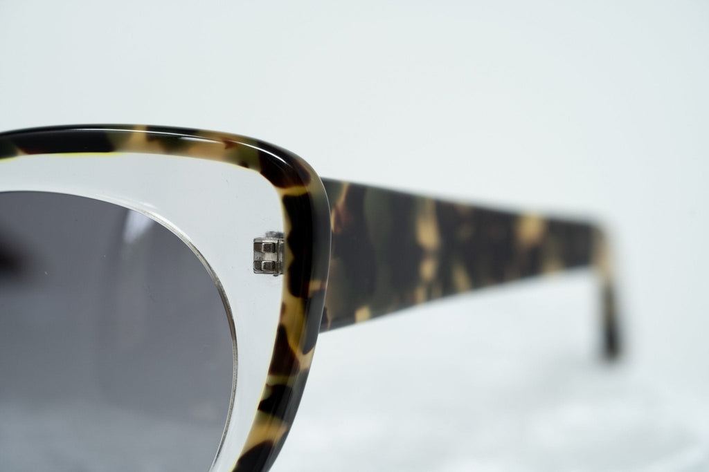 Erdem Ladies Sunglasses Cat Eye Clear Tortoise Shell and Grey