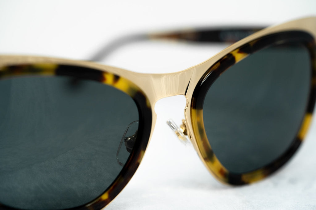 Erdem Ladies Sunglasses Cat Eye Gold Tortoise Shell and Grey