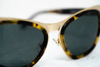 Erdem Ladies Sunglasses Cat Eye Gold Tortoise Shell and Grey