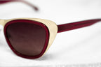 Erdem Sunglasses Cat Eye Gold and Maroon
