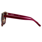 Erdem Sunglasses Cat Eye Gold and Maroon