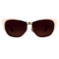 Erdem Sunglasses Cat Eye Gold and Maroon